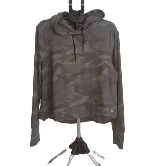 Spyder Tops - Spyder Gray Camo Hoodie Women’s XL VGUC Comfy Athleisure